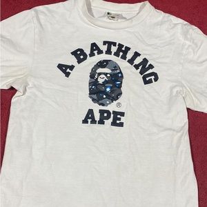 Bape Space Camo Print College Tee